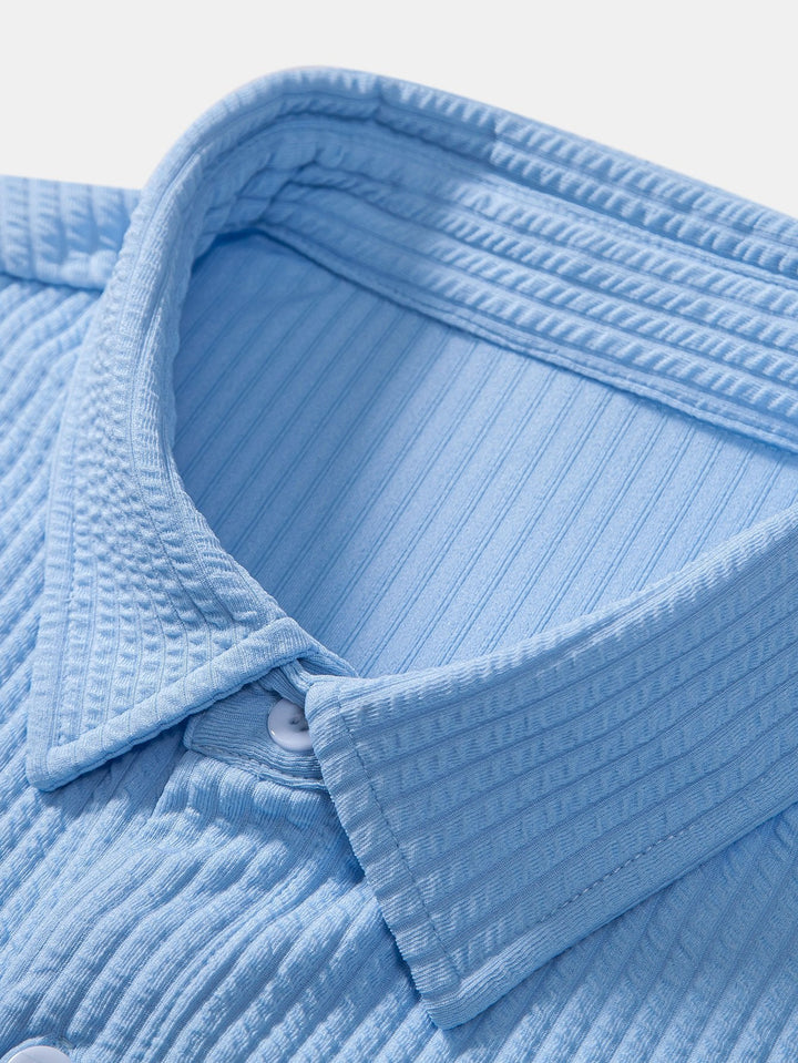 Muscle Rib Button-Up Shirt