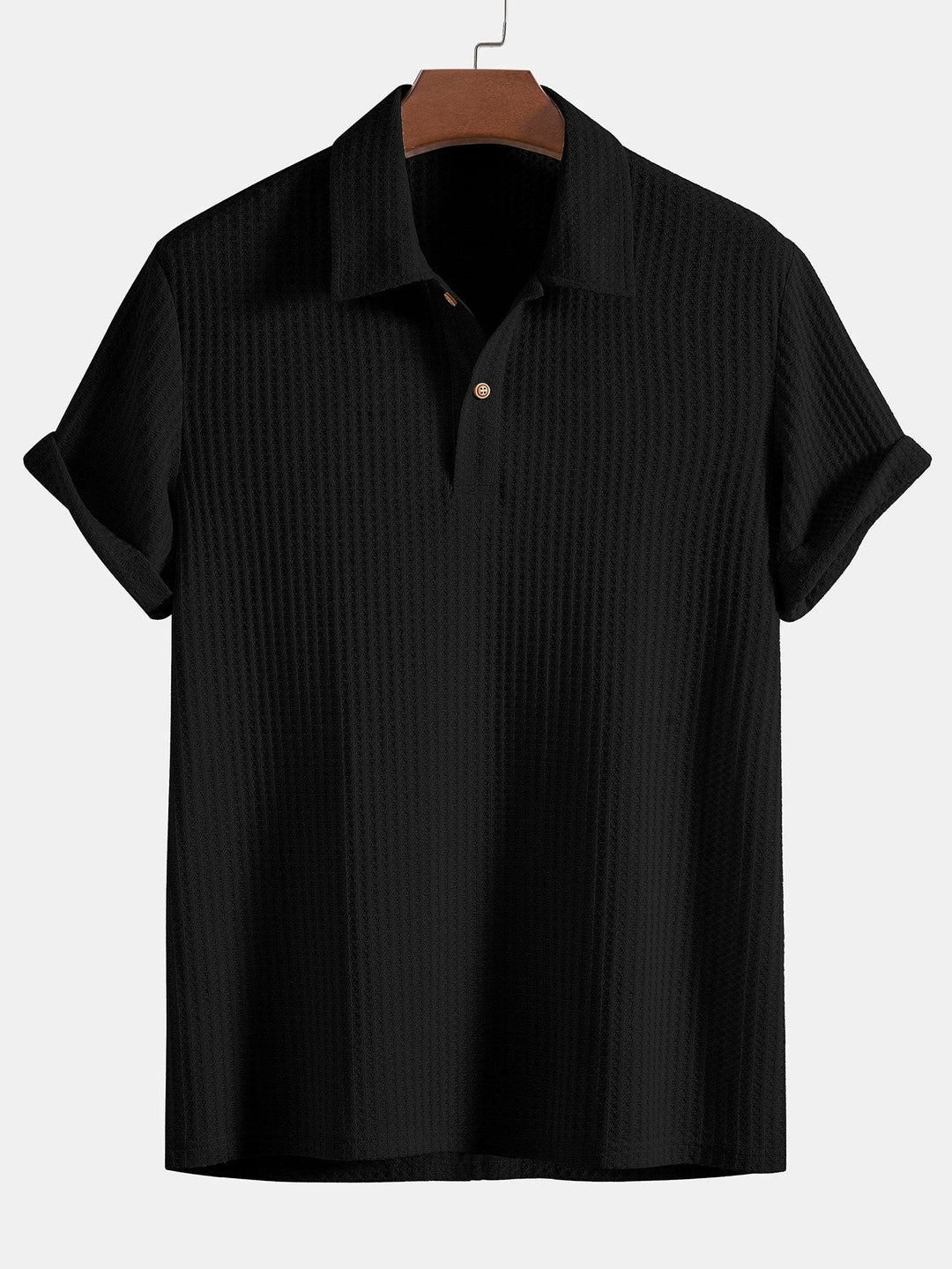 Knitted Waffle Polo