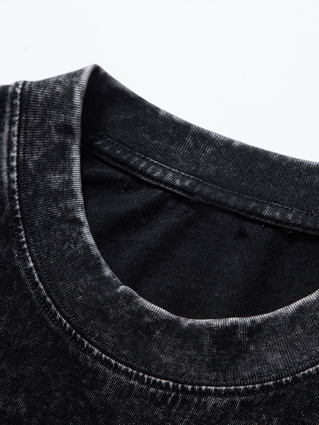 Oversized Basic Distressed T-Shirt