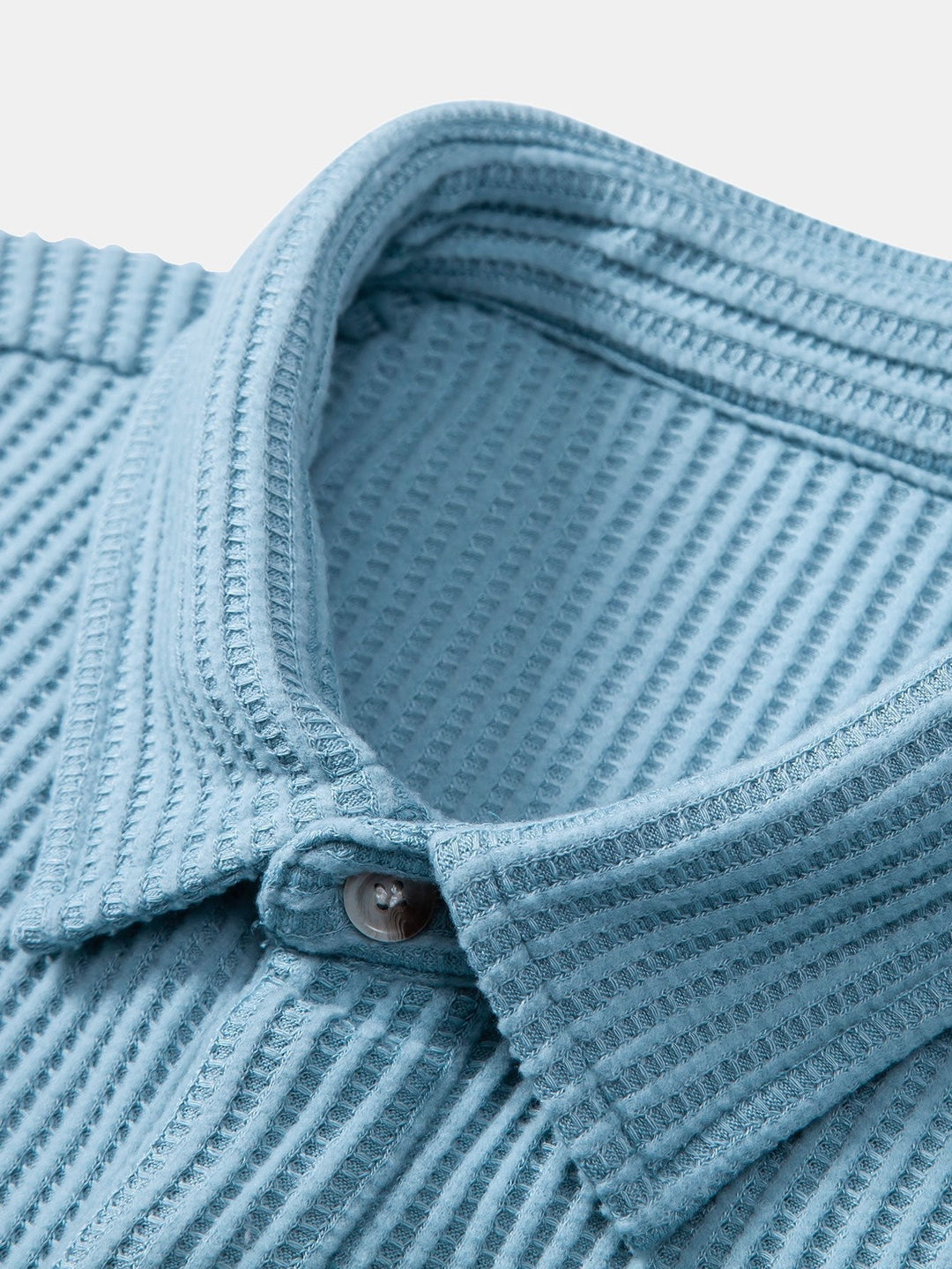 Button-Up Waffle Shirt