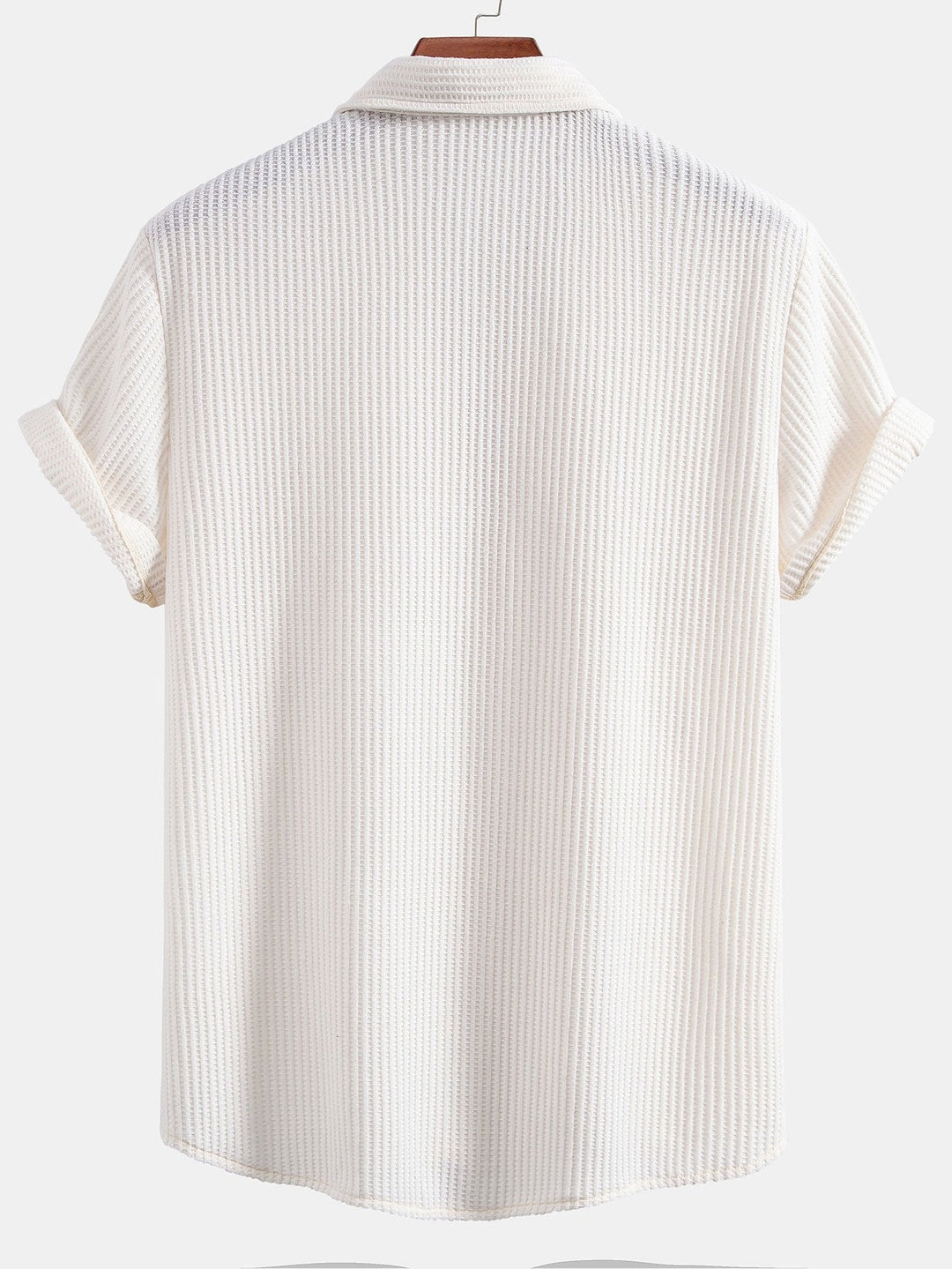 Button-Up Waffle Shirt