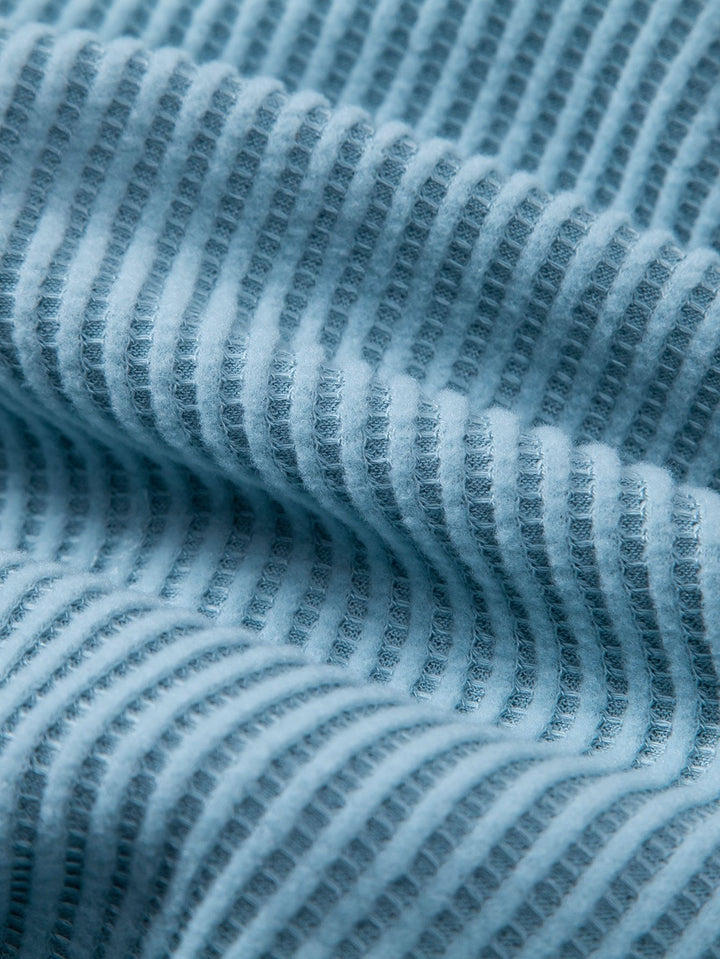Button-Up Waffle Shirt