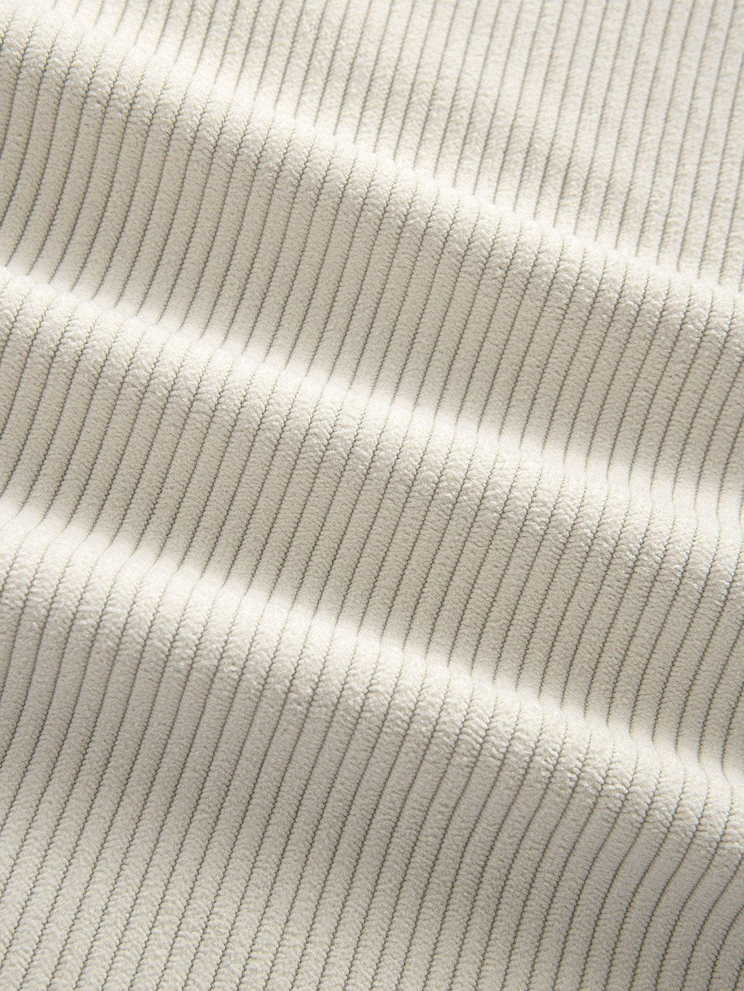 Corduroy patchwork shirt and straight corduroy pants