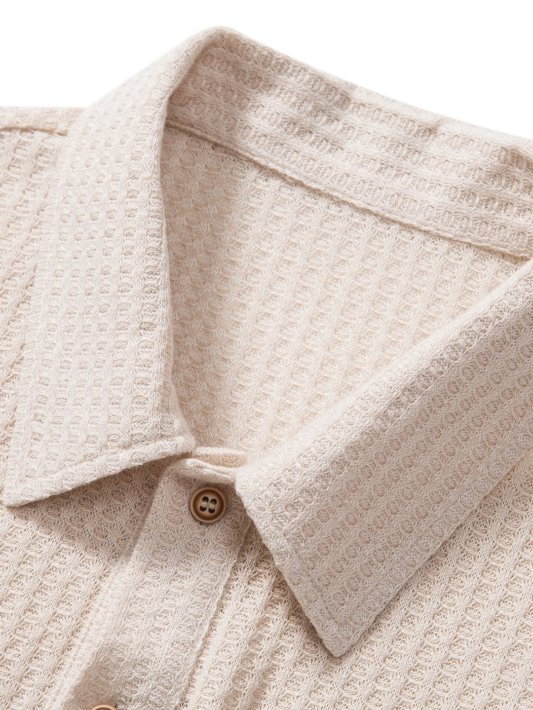 Knitted Waffle Polo