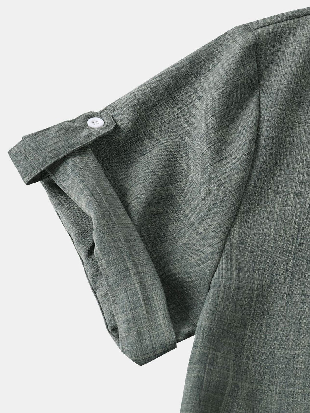 Short Sleeve Linen Henley Shirt
