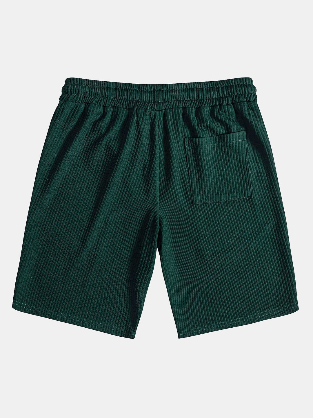 Muscle Ribbed Collar Shirt and Shorts