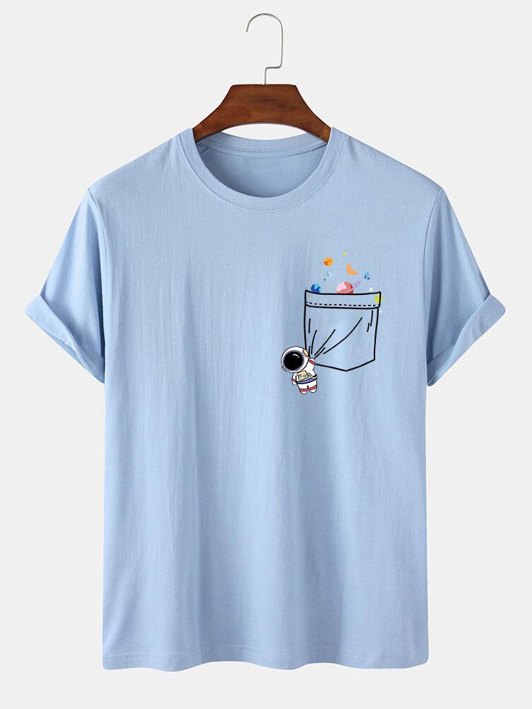 Astronaut Pocket Print T-Shirt