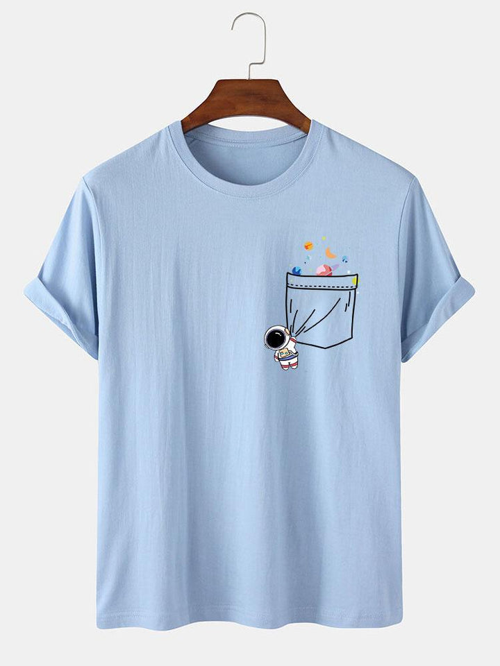 Astronaut Pocket Print T-Shirt