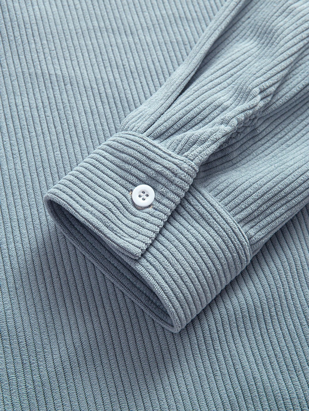 Corduroy patchwork shirt and straight corduroy pants