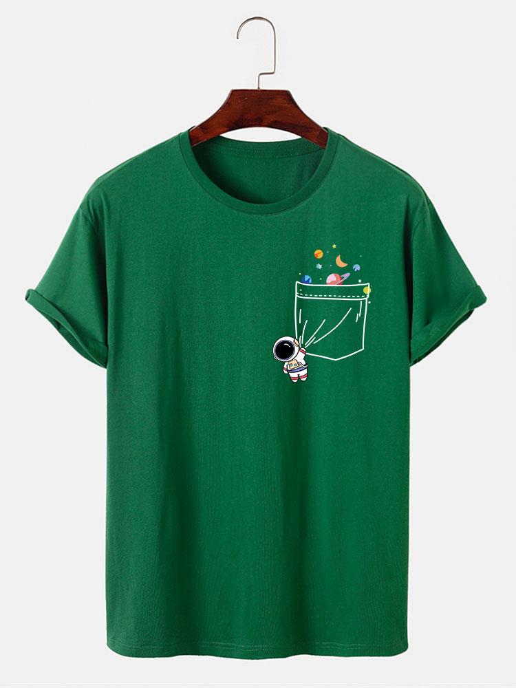 Astronaut Pocket Print T-Shirt