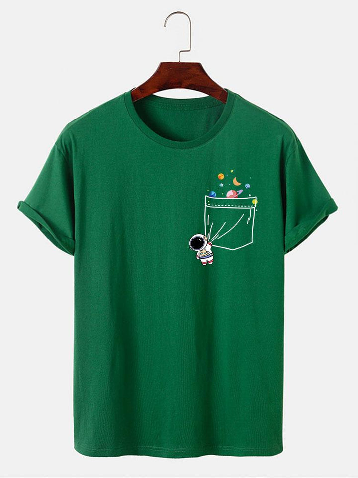 Astronaut Pocket Print T-Shirt
