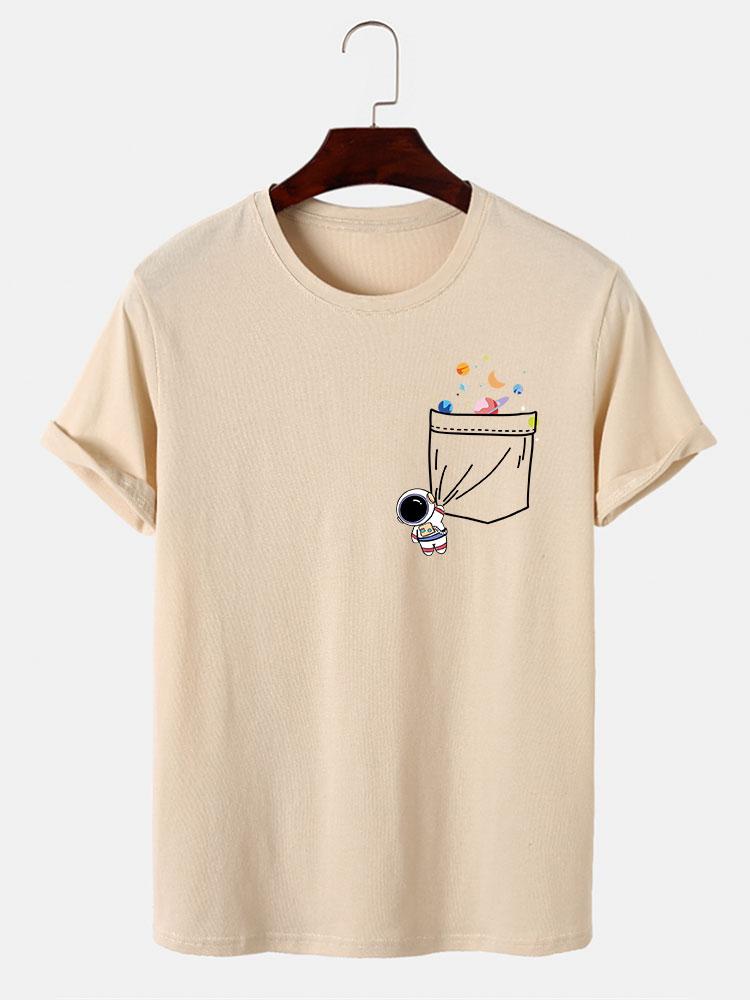 Astronaut Pocket Print T-Shirt