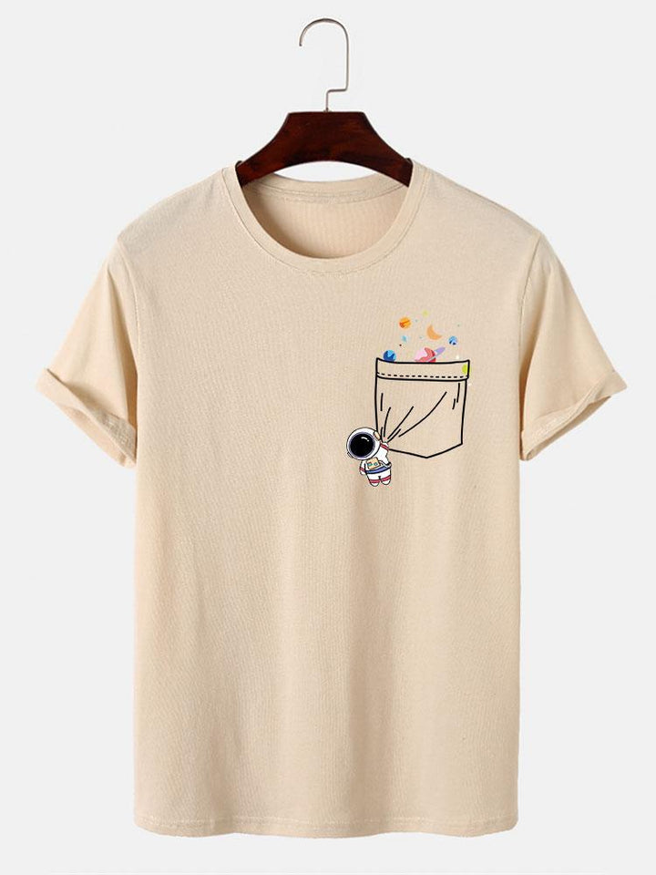Astronaut Pocket Print T-Shirt