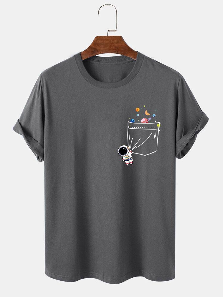 Astronaut Pocket Print T-Shirt