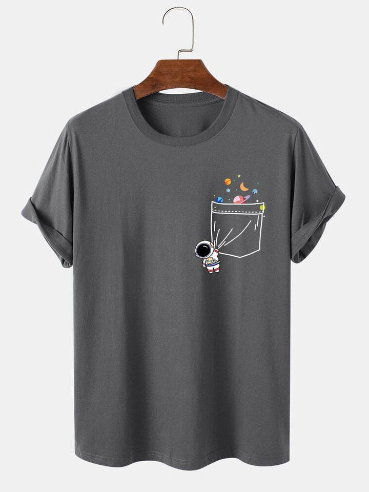 Astronaut Pocket Print T-Shirt