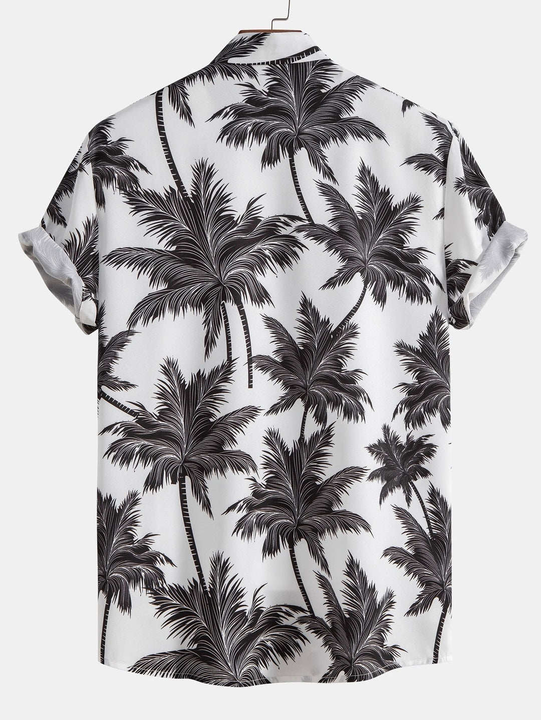 Printed Palm Button-Up Shirt & Swim Shorts