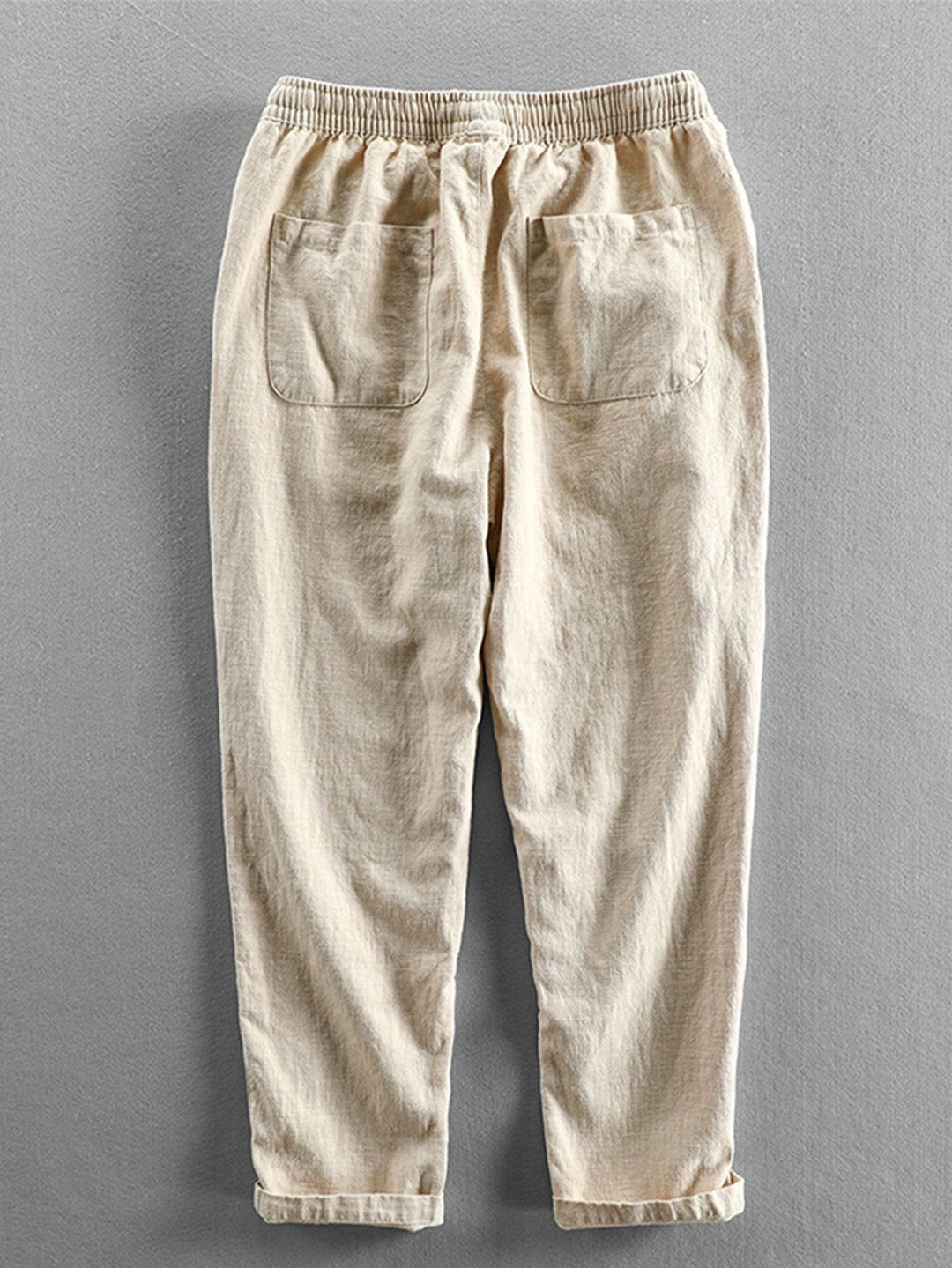 Cropped Cotton Linen Pants