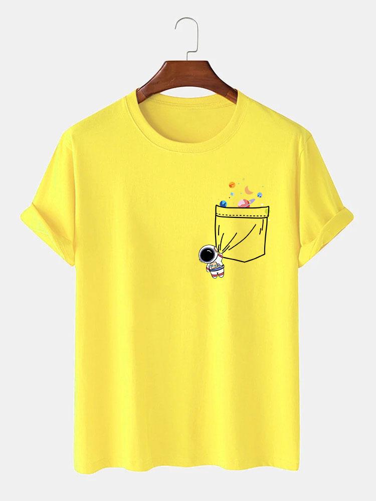 Astronaut Pocket Print T-Shirt