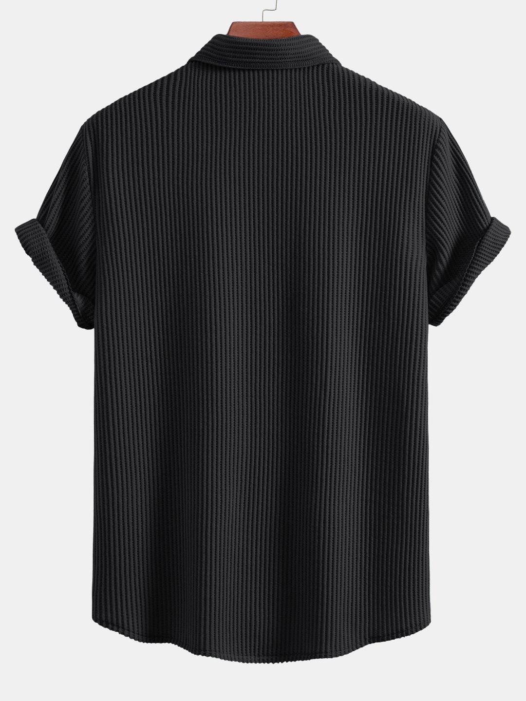 Button-Up Waffle Shirt