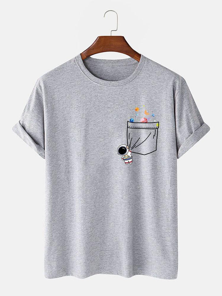 Astronaut Pocket Print T-Shirt