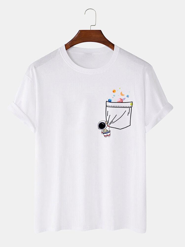 Astronaut Pocket Print T-Shirt