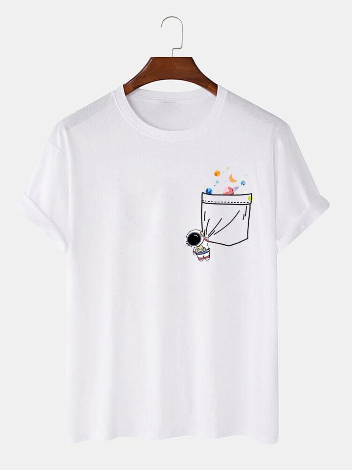 Astronaut Pocket Print T-Shirt