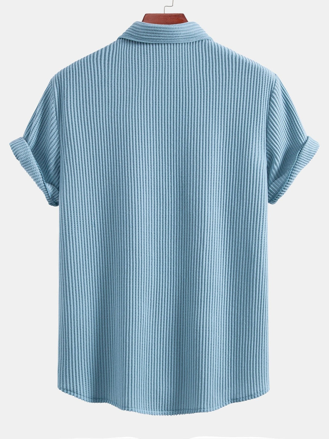 Button-Up Waffle Shirt