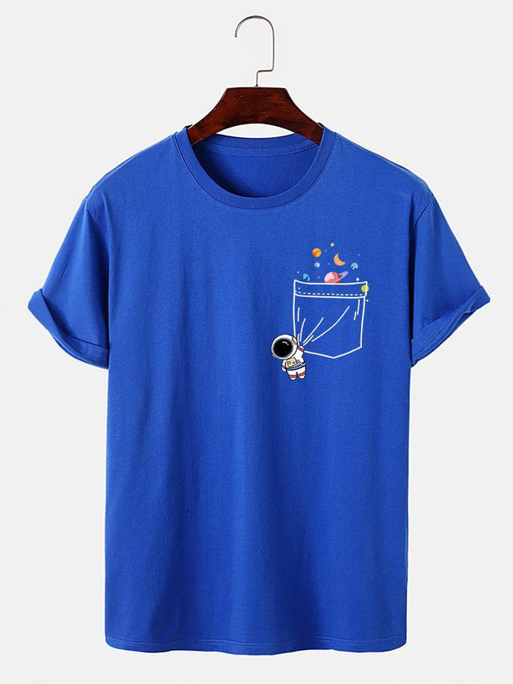 Astronaut Pocket Print T-Shirt