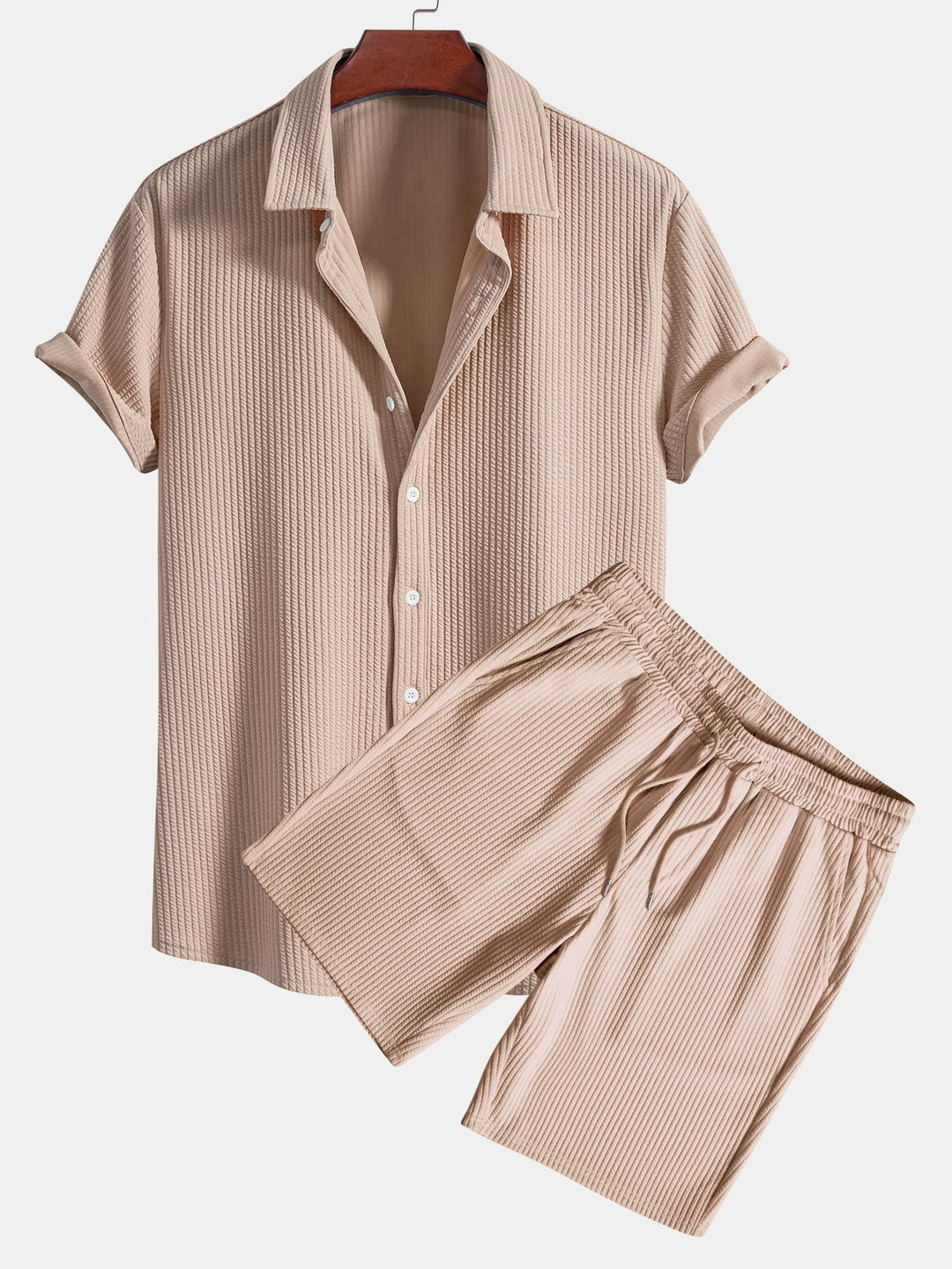 Shirt and shorts with nervous button