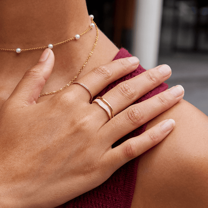 Gold Layered Ring - Sahara Design