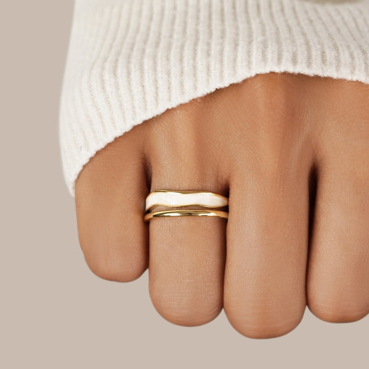Gold Layered Ring - Sahara Design