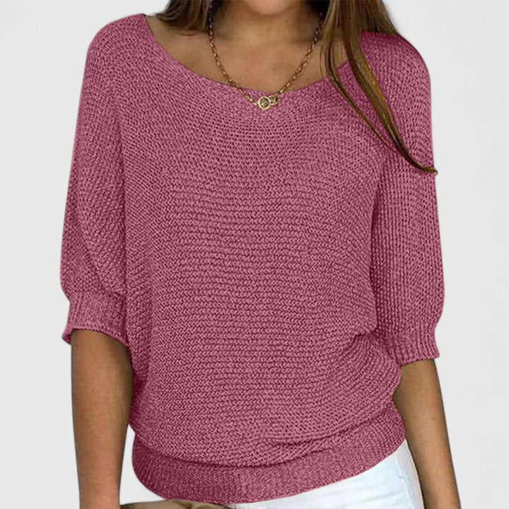Effortless Pullover Knit by Rachel
