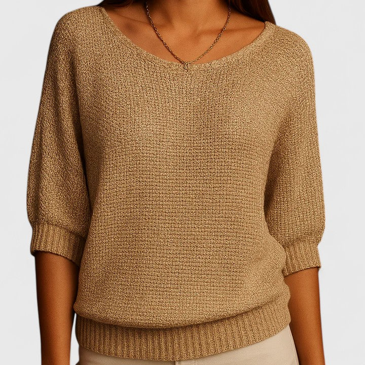Effortless Pullover Knit by Rachel