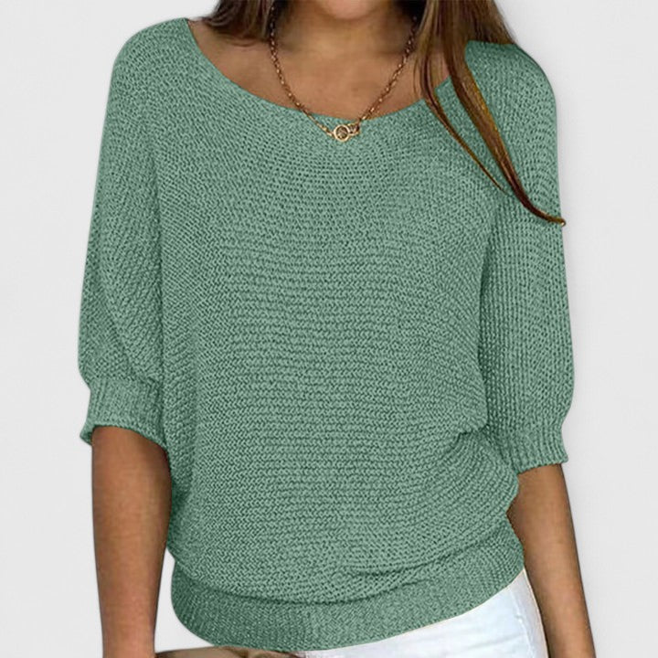 Effortless Pullover Knit by Rachel
